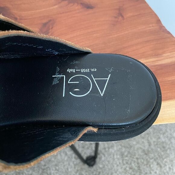 AGL Sabina Leopard Print Double Buckle Slides - Picture 7 of 11